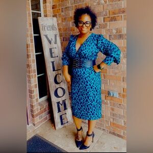 Leopard Dress (Belt not included)